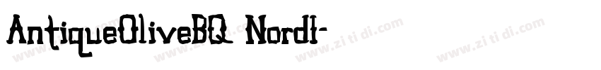 AntiqueOliveBQ NordI字体转换